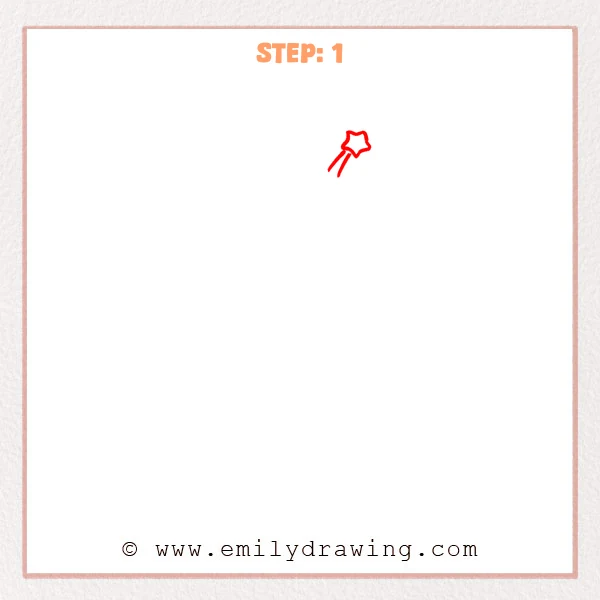 how to draw a cartoon alien - Step 1